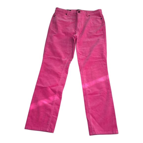 Talbots Pink Corduroy Straight Leg Women's Pink Jeans Pants Size 10P Petite - Picture 3 of 11
